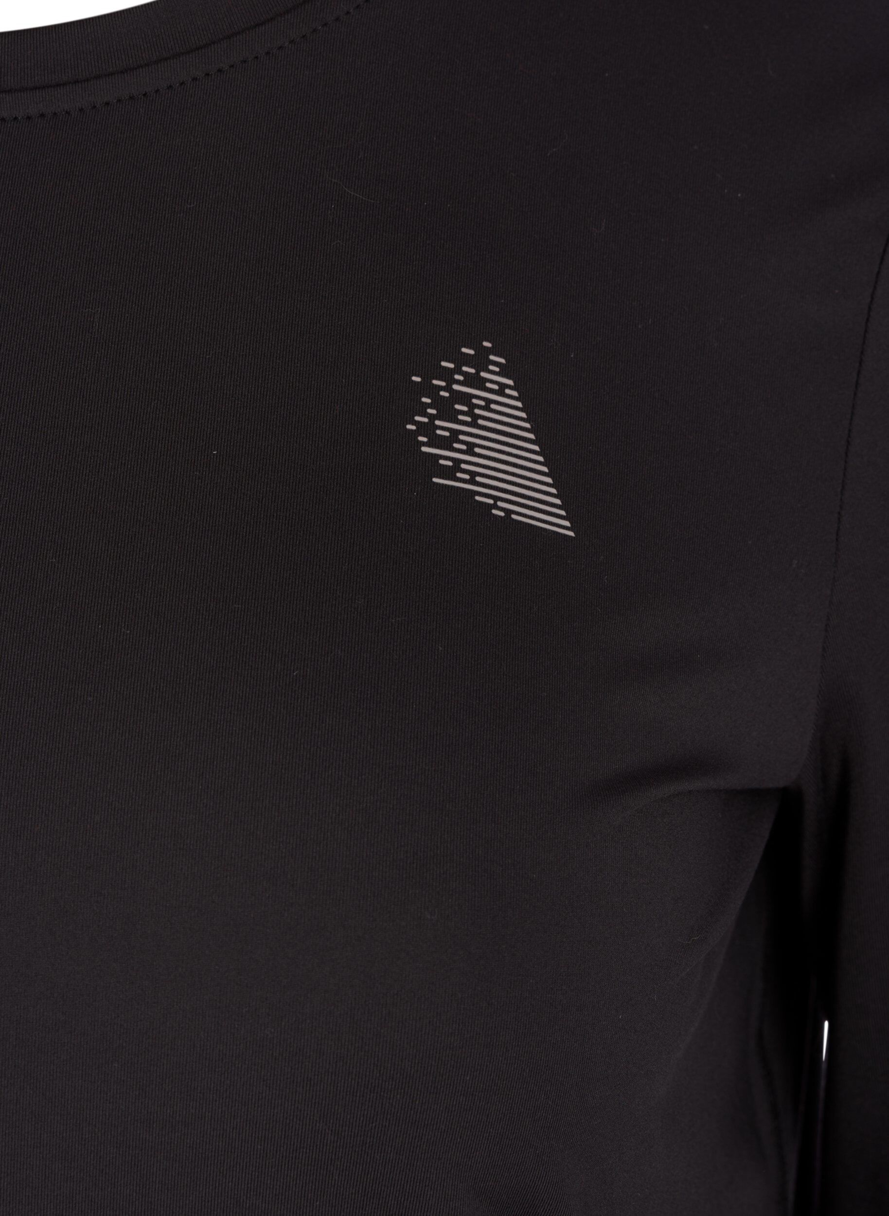 Zizzi Trainingsbluse mit langen &Auml;rmeln, Schwarz, Packshot image number 2