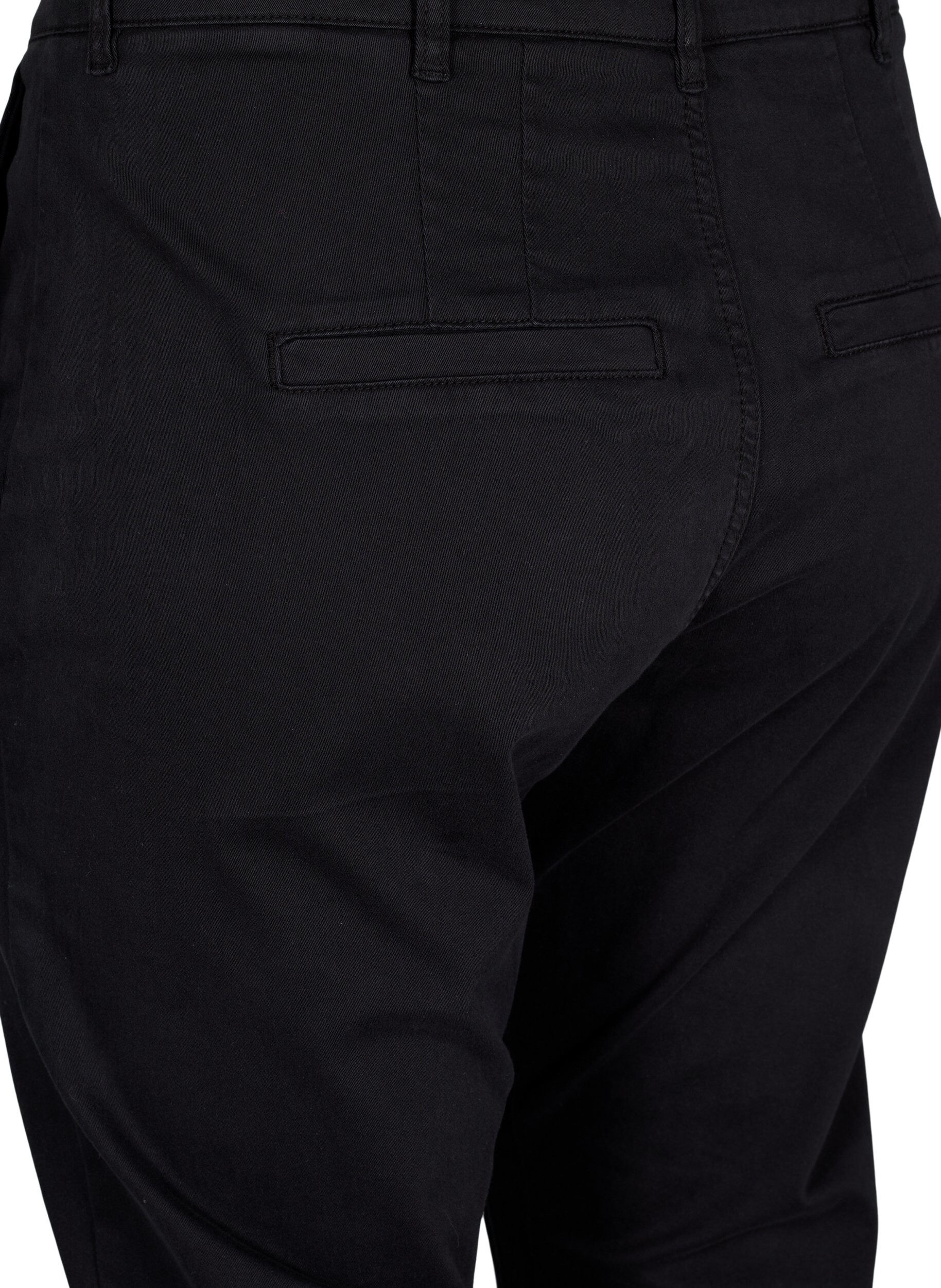 Zizzi Chinos aus Baumwolle, Black, Packshot image number 3