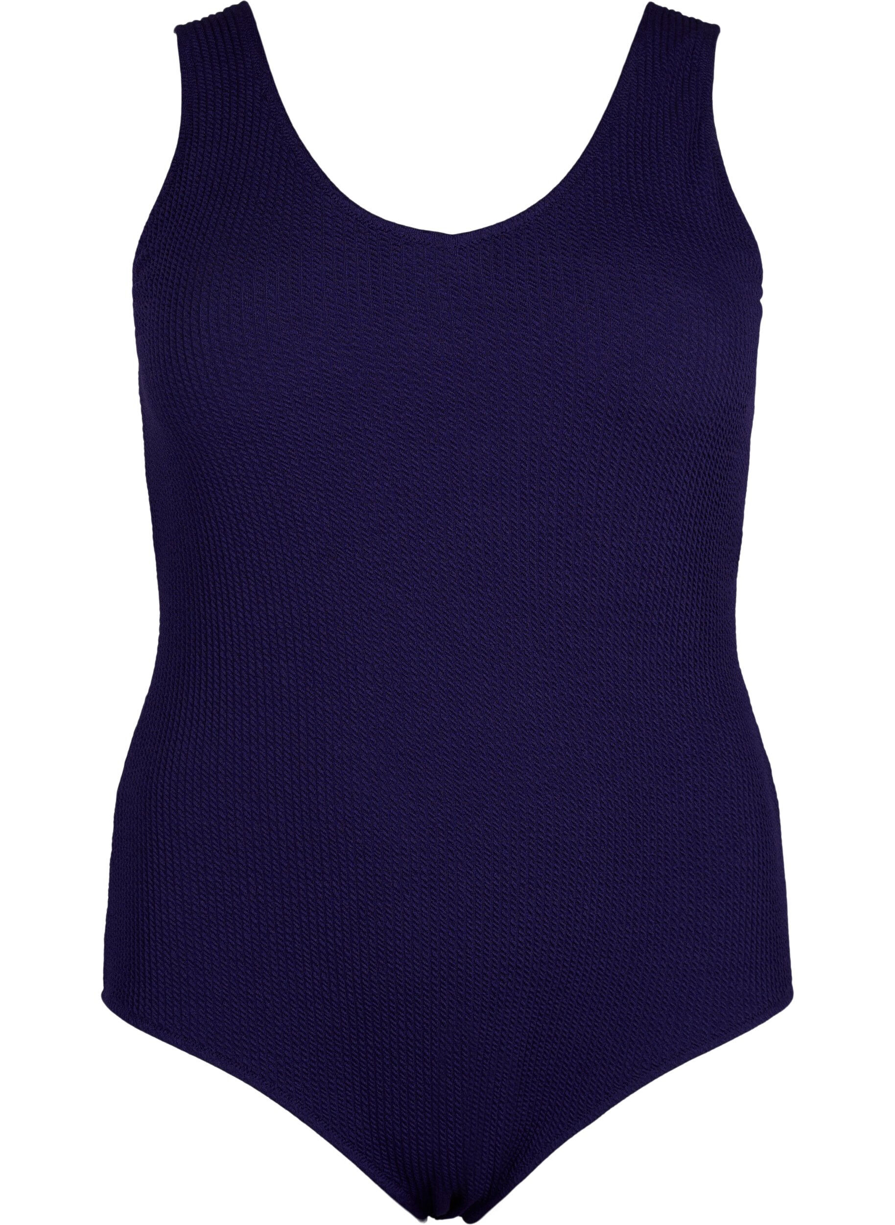 Zizzi Badeanzug mit Kreuzdetail auf dem R&uuml;cken, Astral Aura, Packshot image number 0