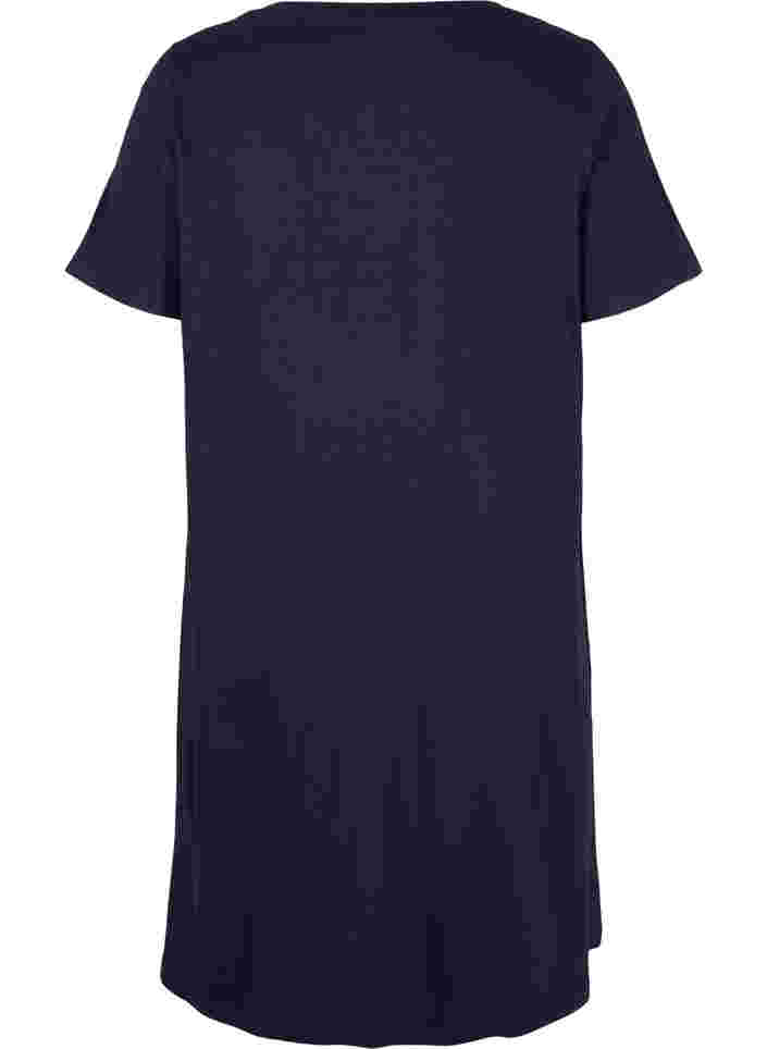 Kurzarm Nachthemd aus Baumwolle, Night Sky RELAX, Packshot image number 1