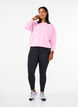 Sweatshirt mit Motiv auf der Vorderseite, Pink, Model image number 1