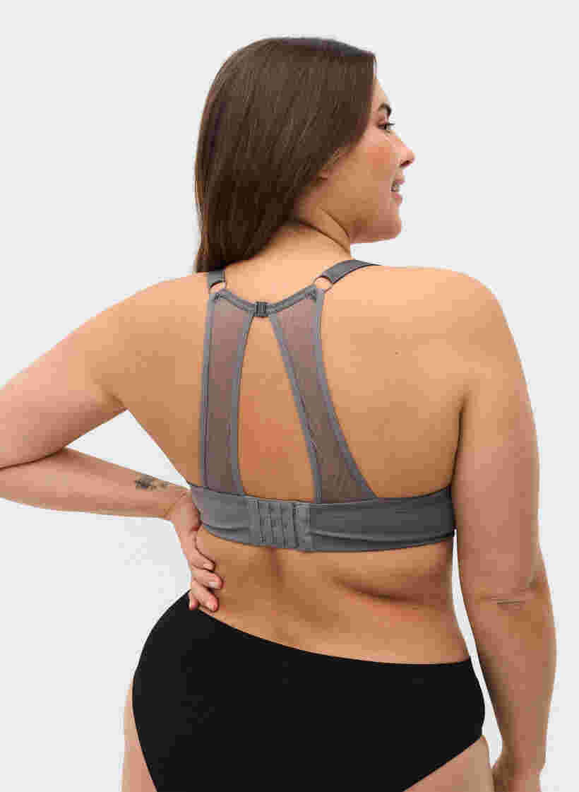 Bügel-BH mit Rückendetail, Smoked Pearl, Model image number 1