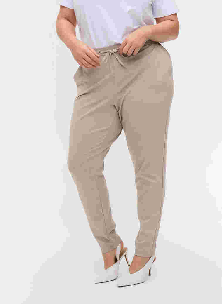 Hose mit Taschen und Kordelzug, Pure Cashmere, Model image number 2