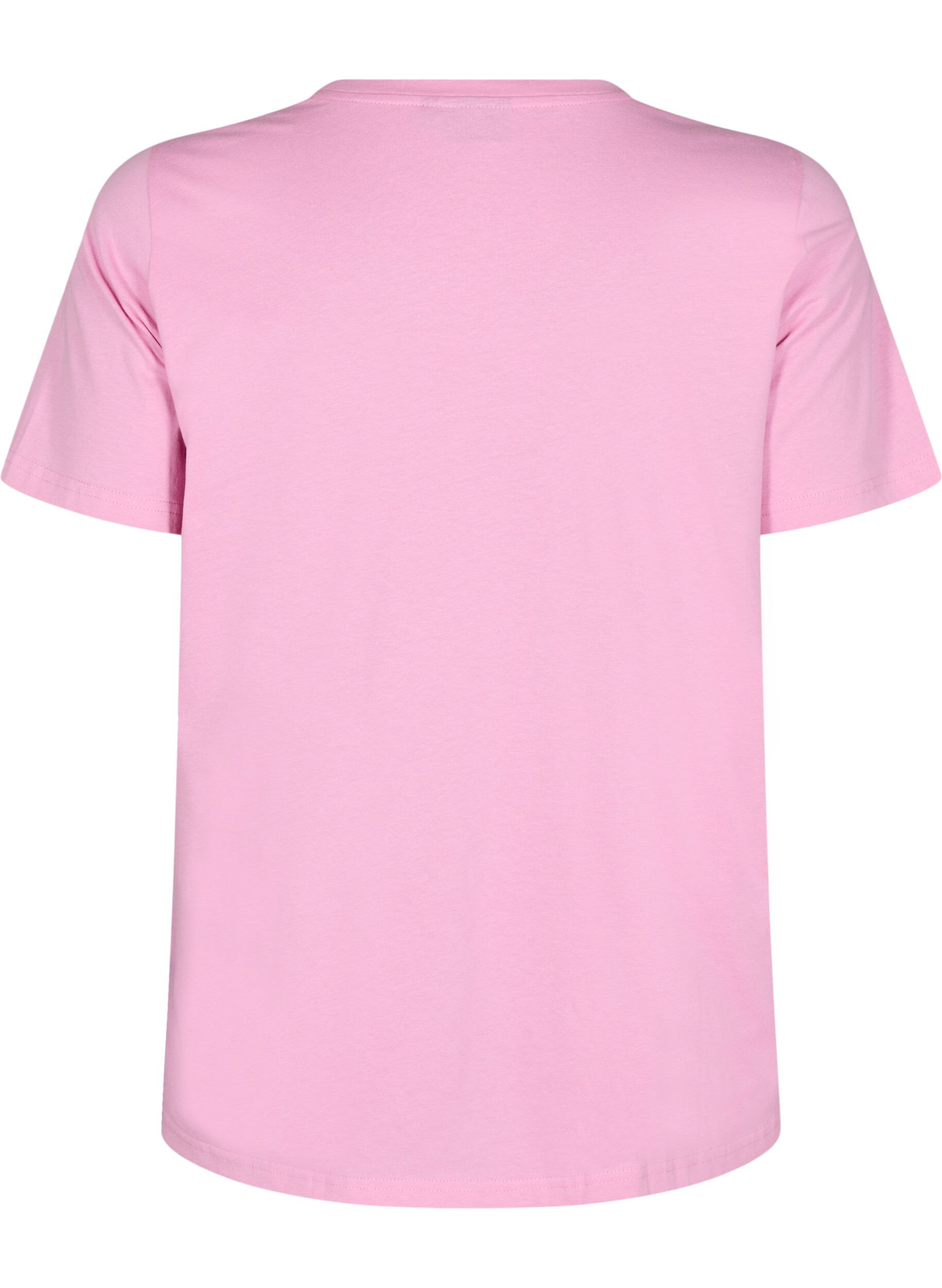 Zizzi T-Shirt mit Brusttasche, Pink, Packshot image number 1