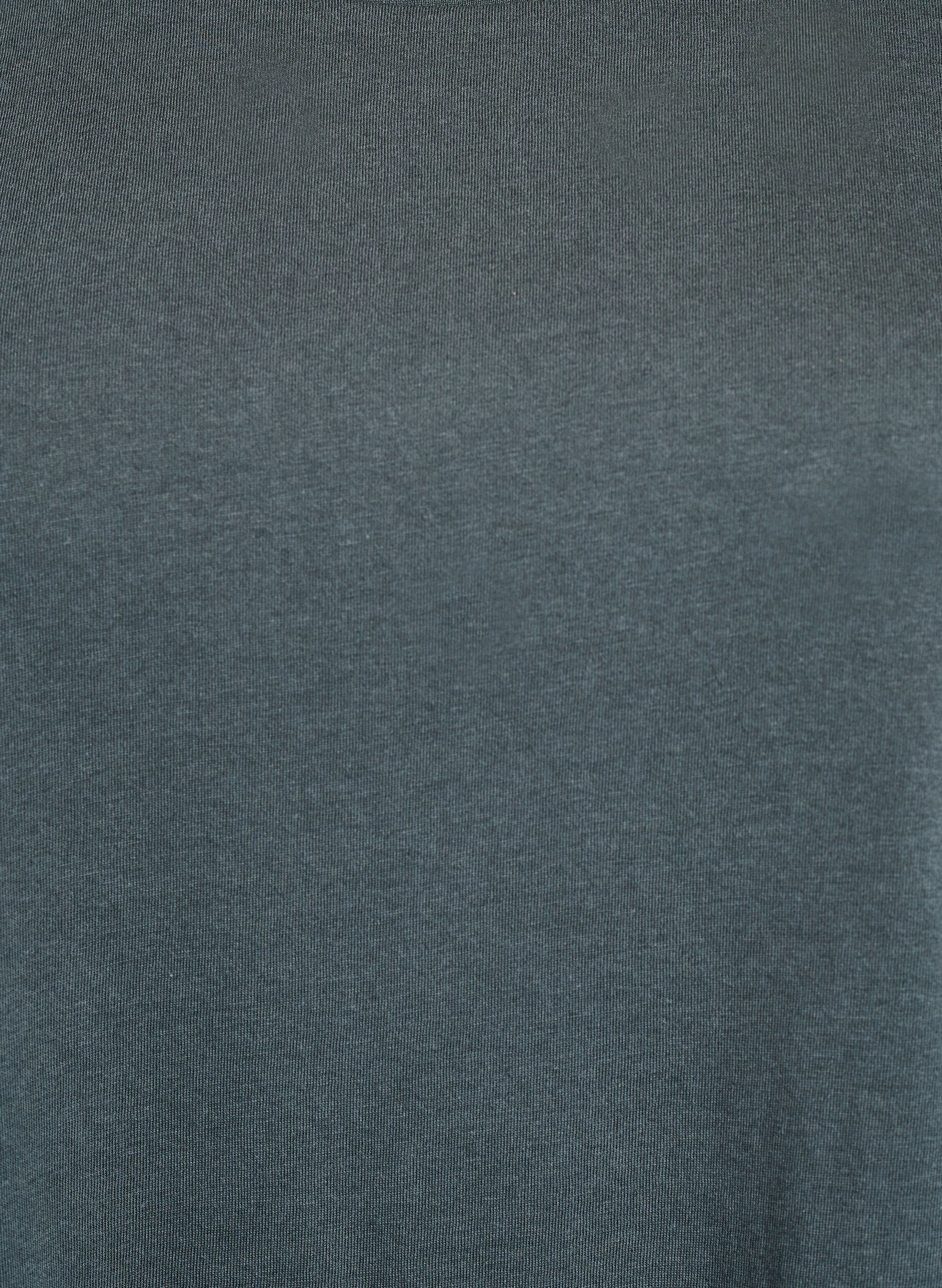 Zizzi Kurz&auml;rmeliges T-Shirt aus einer Baumwollmischung, Gr&uuml;n, Packshot image number 2