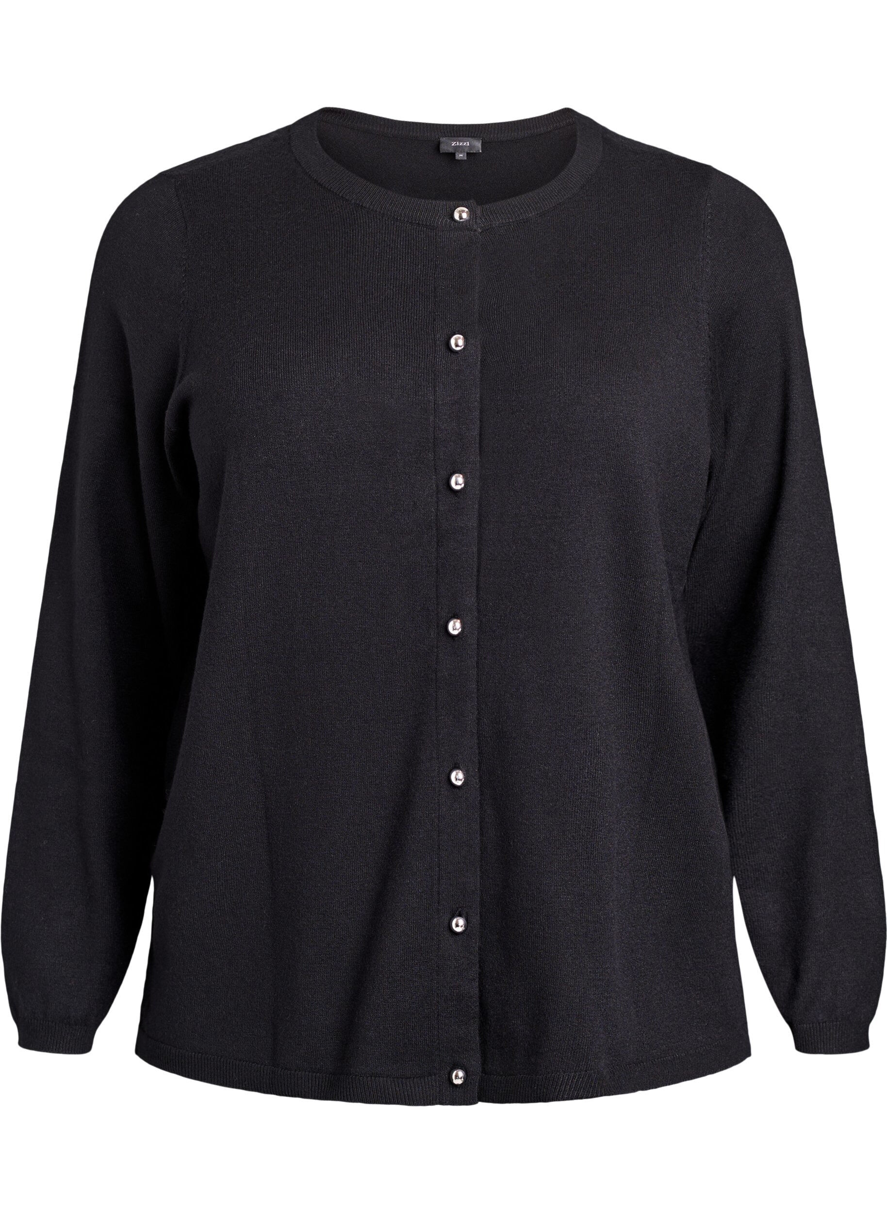 Cardigan mit runden Kn&ouml;pfen