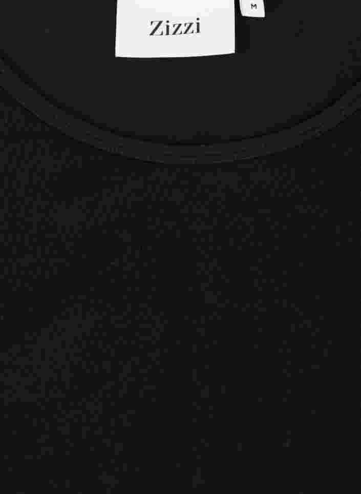Einfarbiges Basic Top, Black, Packshot image number 2