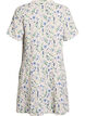 Kurzes A-Linien-Kleid aus Baumwollmusselin, Beige, Packshot image number 1