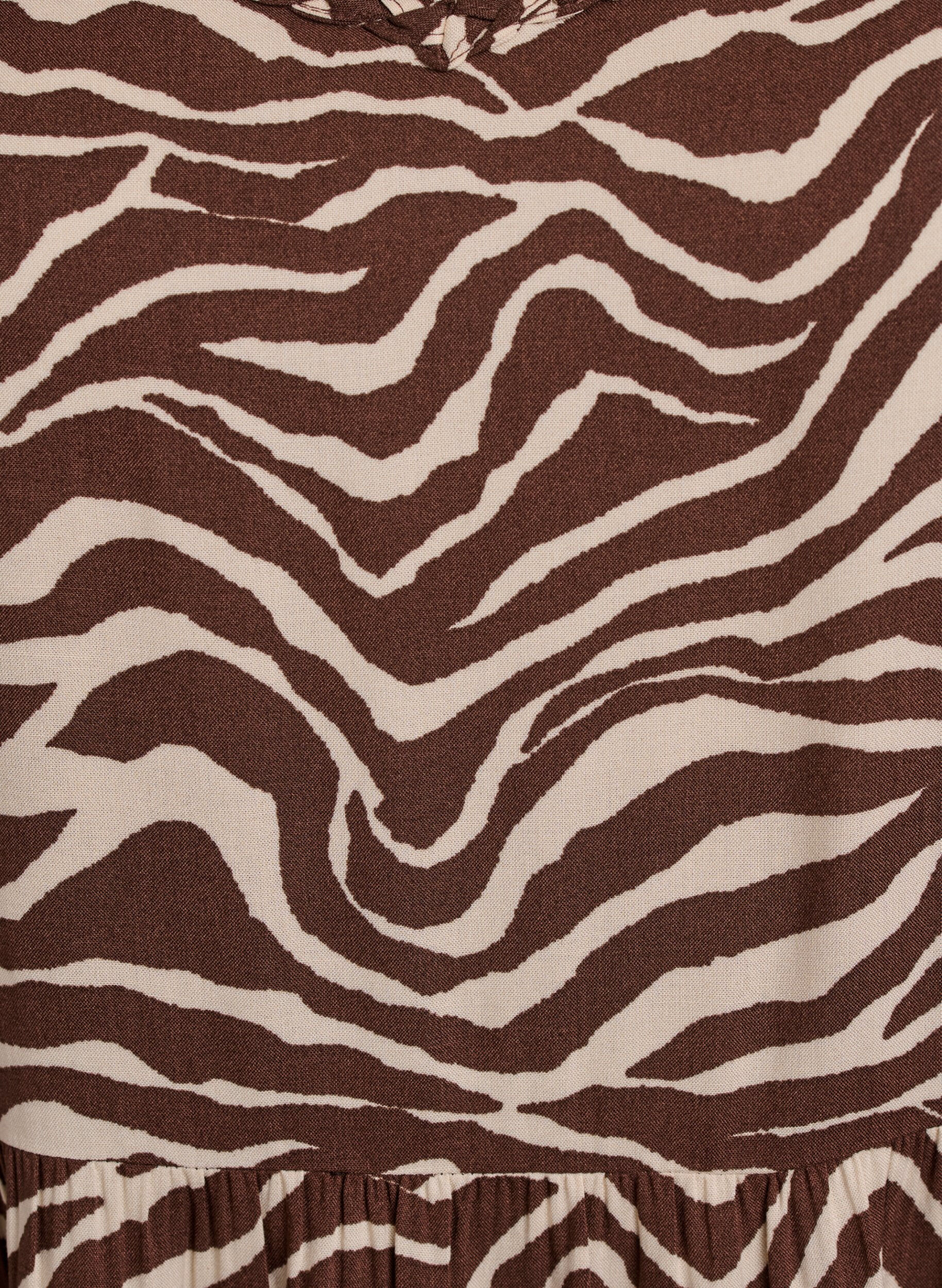 Zizzi Midi-Tr&auml;gerkleid mit gesmoktem R&uuml;ckenteil, Braun, Packshot image number 2