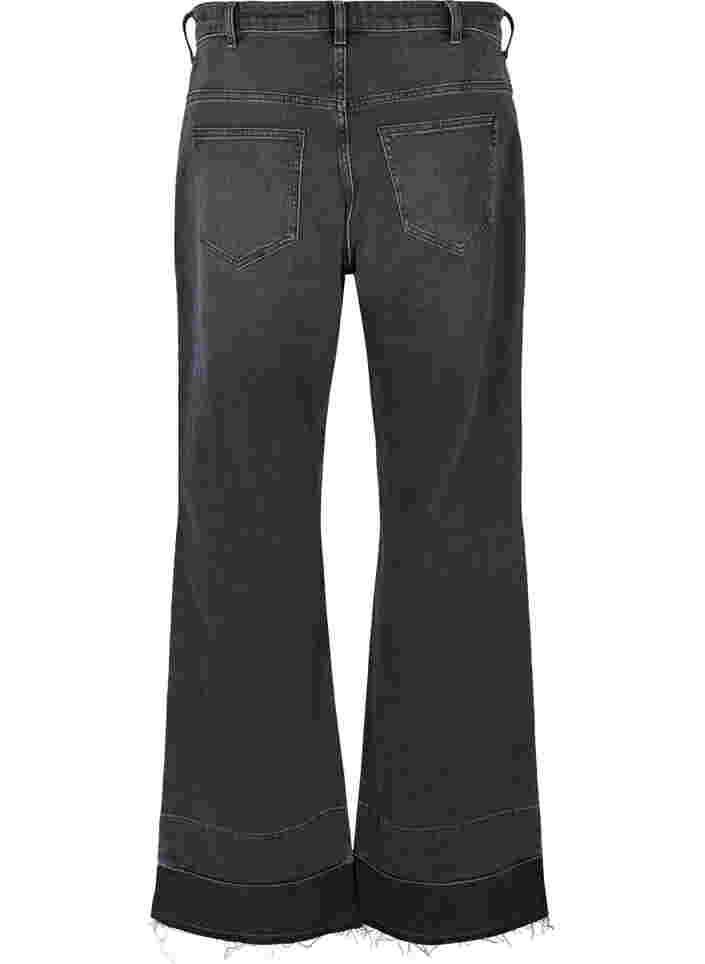 Wide Fit Jeans mit hoher Taille, Grey Denim, Packshot image number 1