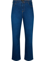 Megan-Jeans mit extra hoher Taille und normaler Passform, Dark blue, Packshot