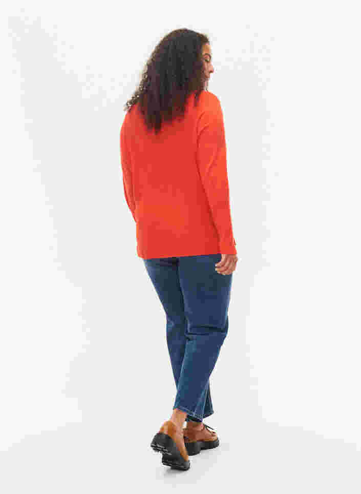 Hochtaillierte Gemma Jeans mit Push-Up, Blue denim, Model image number 1