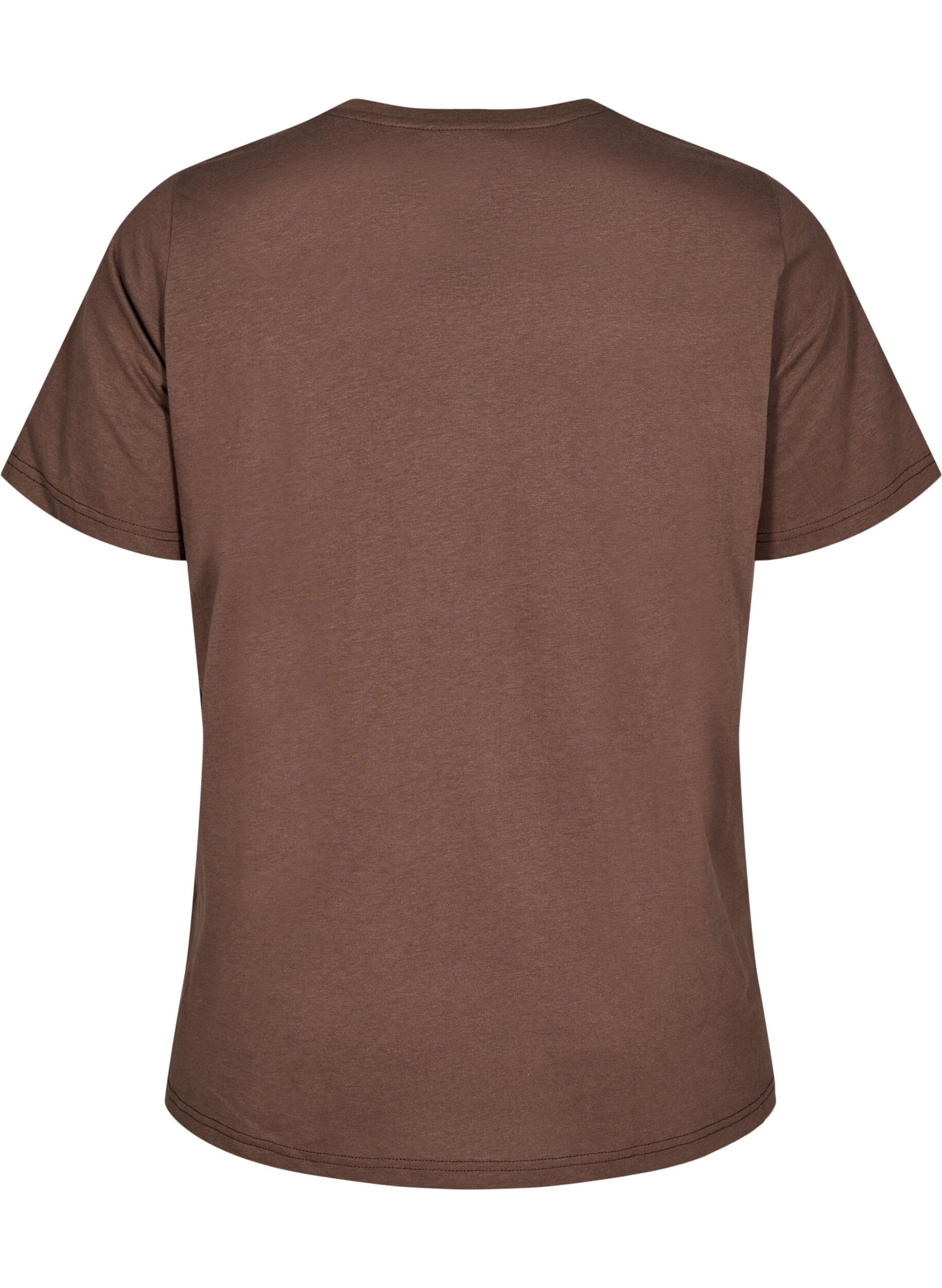 Zizzi FLASH - T-Shirt mit Print, Braun, Packshot image number 1