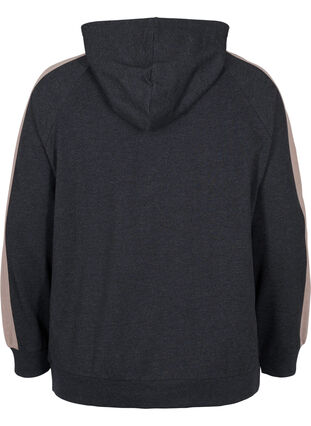 Sweatshirt mit Reißverschluss und Kapuze, Black, Packshot image number 1