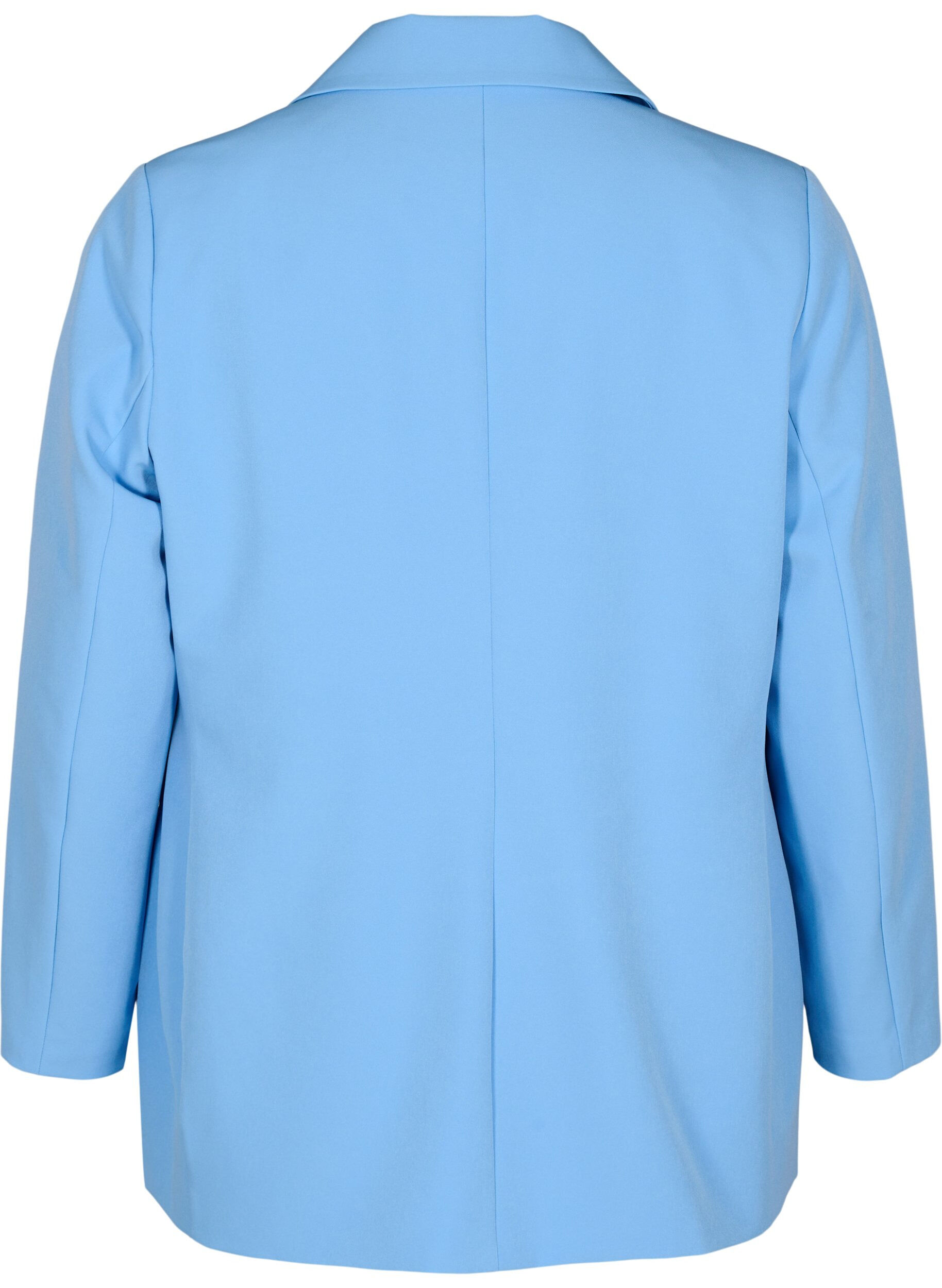ZizziKlassischer Blazer mit Knopfverschluss, Blau, Packshot image number 1