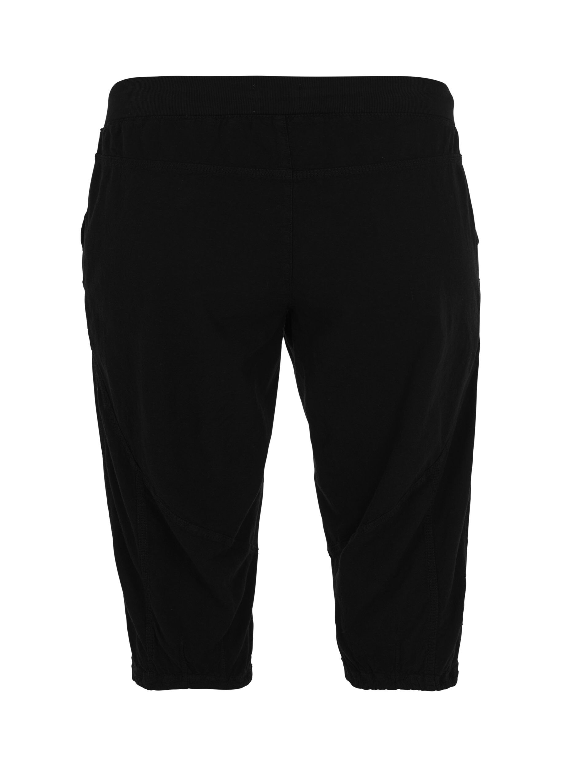 ZizziCapri-Hose aus Baumwolle, Schwarz, Packshot image number 1