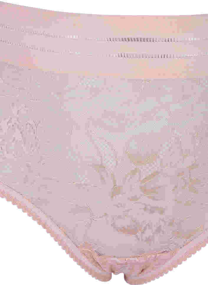 Hochtaillierter Spitzenslip, Pale Mauve, Packshot image number 2