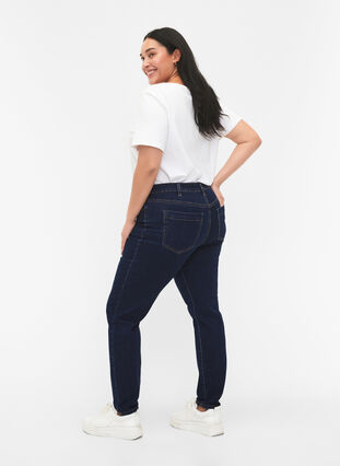 Slim Fit Emily Jeans mit normaler Taille., Dark blue, Model image number 1