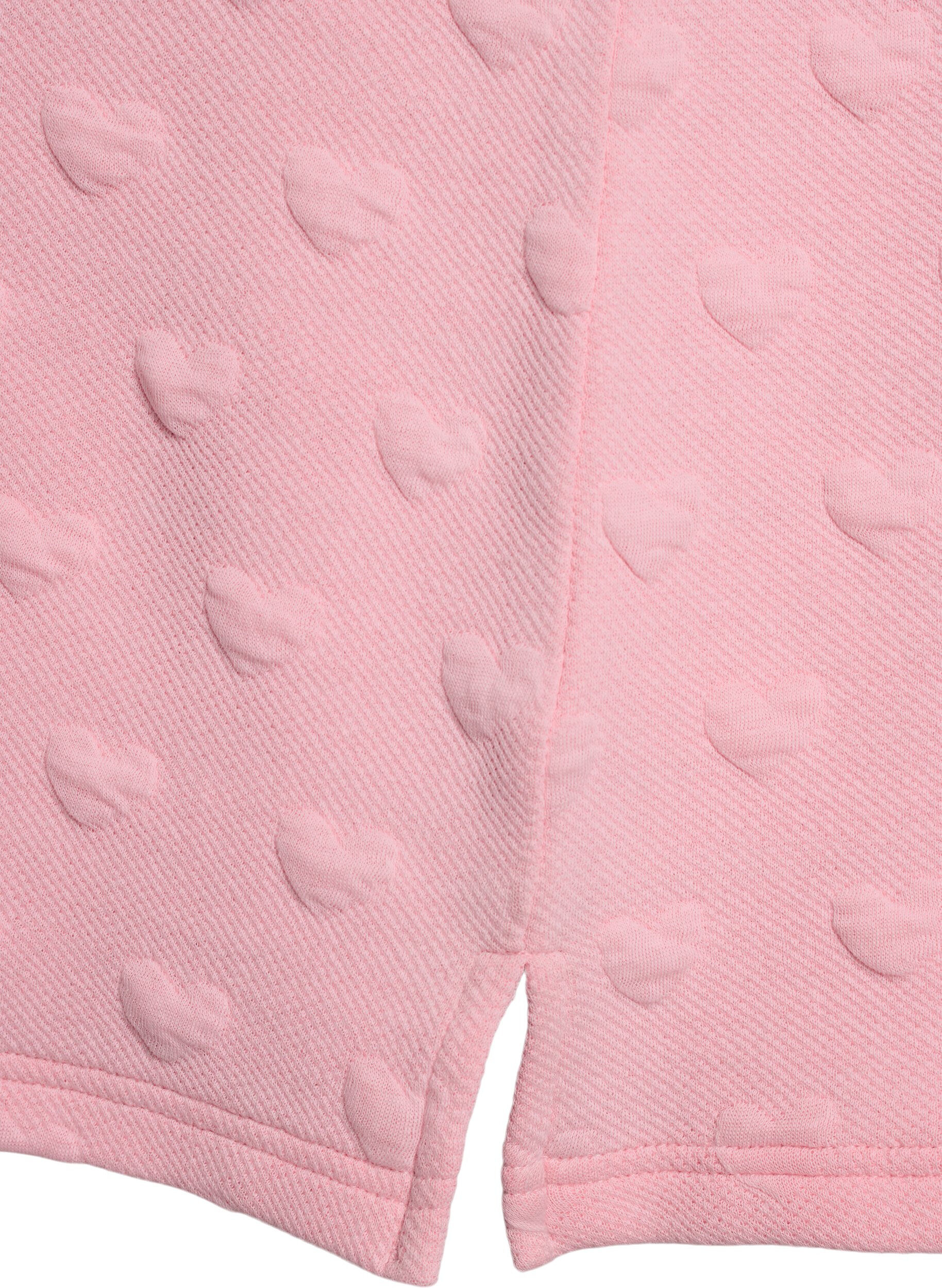 Zizzi T-Shirt aus gepr&auml;gtem Baumwolljersey, Rot, Packshot image number 3