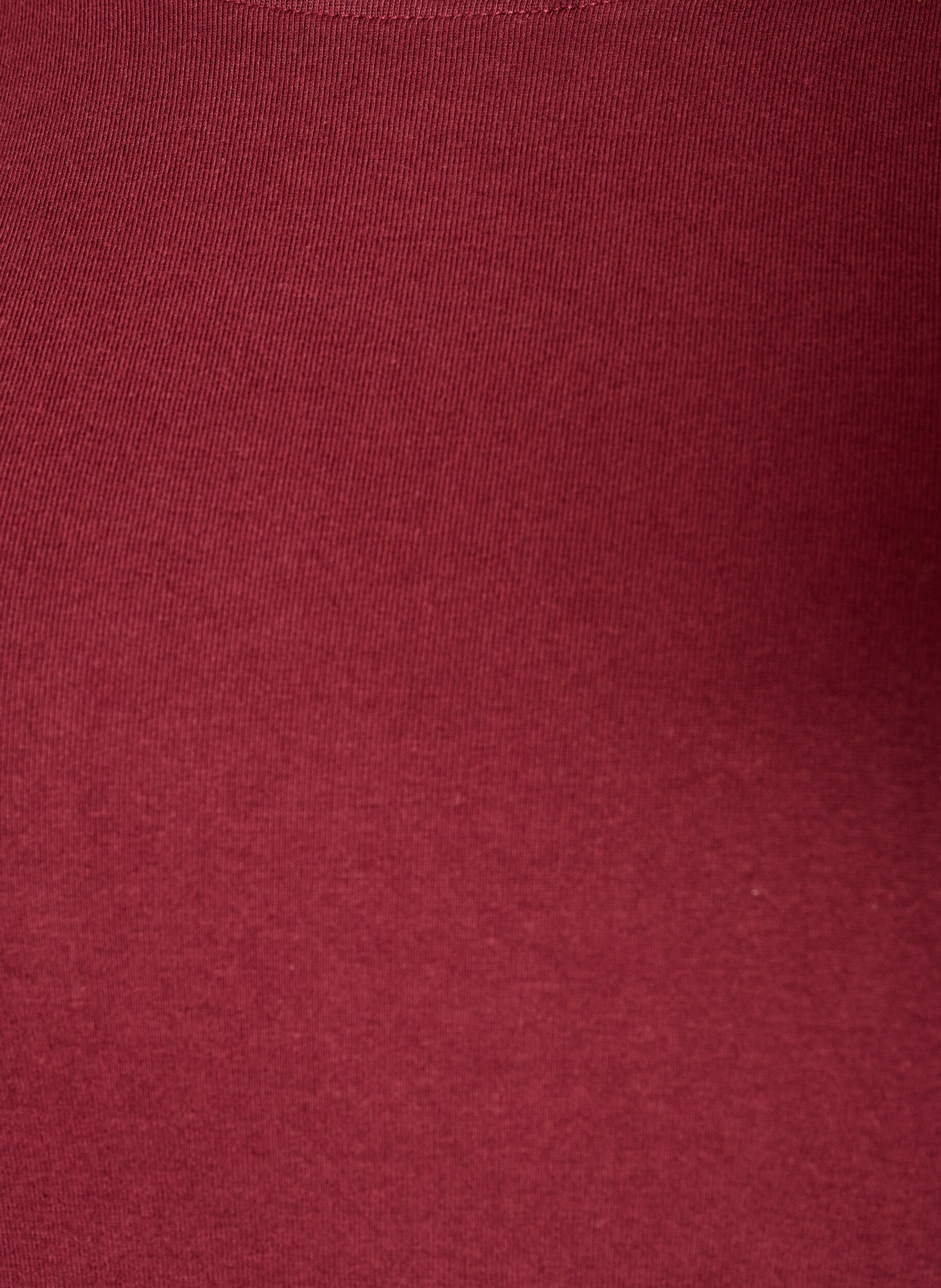 ZizziLangarm-Basic-T-Shirt mit Rundhalsausschnitt, Rot, Packshot image number 2