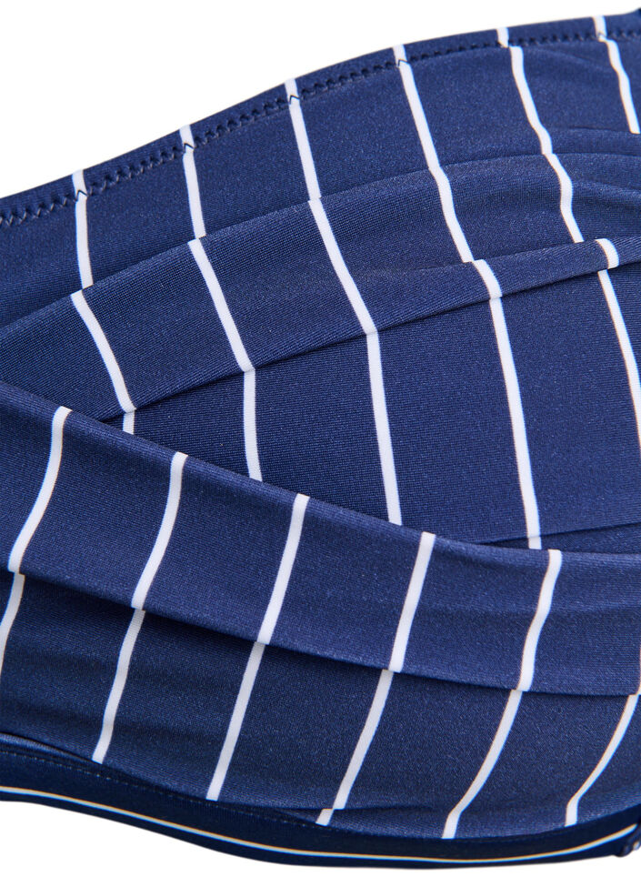 Wattierter Bikini-Oberteil mit Print, Blau, Packshot image number 2