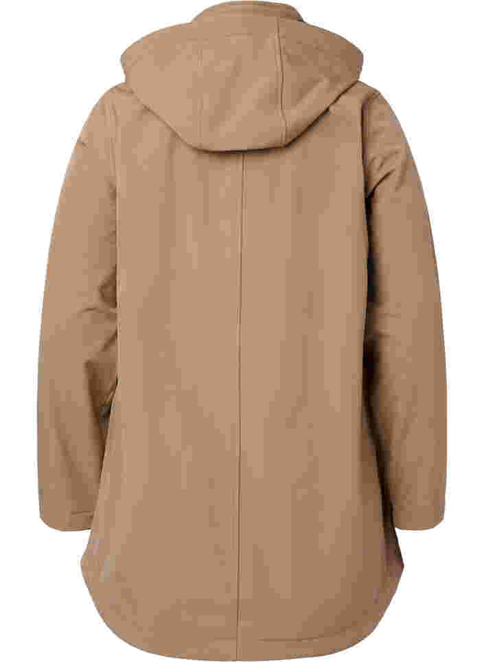Softshell-Jacke mit abnehmbarer Kapuze, Amphora, Packshot image number 1