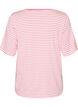 Gestreiftes T-Shirt aus TENCEL&trade; Lyocell, Pink, Packshot image number 1