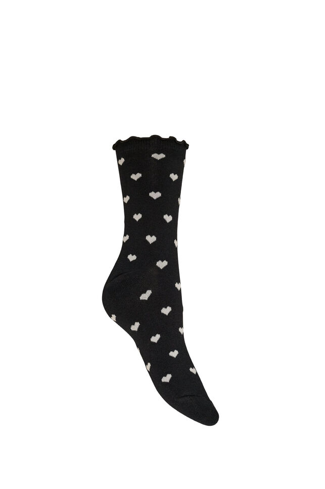 Socken aus Baumwolle mit Mustern, Schwarz, Packshot image number 1