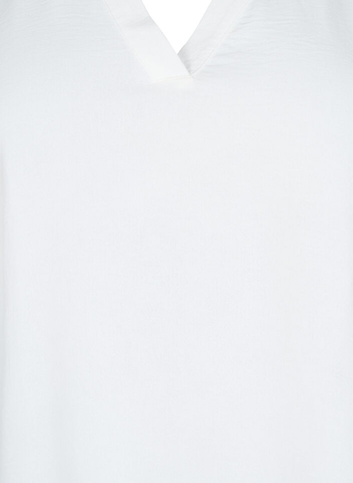 Bluse mit 3/4-&Auml;rmeln, Vanille, Packshot image number 2