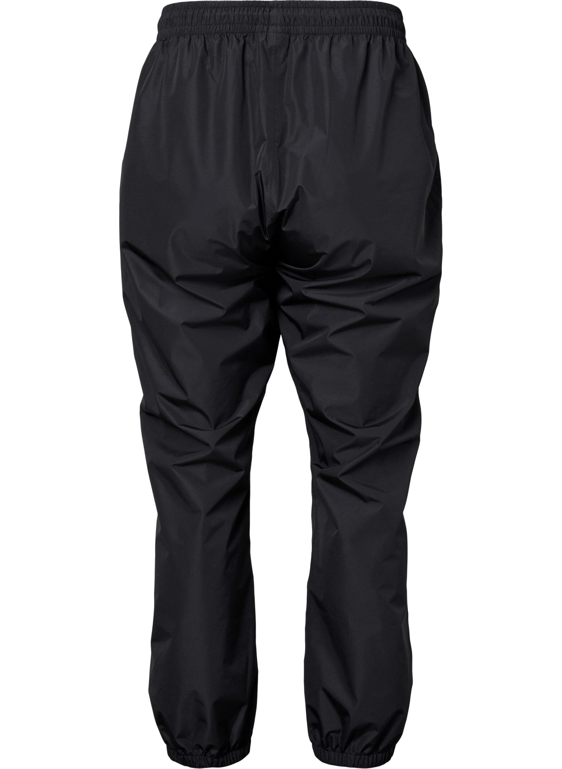 ZizziRegenhose mit Gummizug und Kordelzug, Schwarz, Packshot image number 1