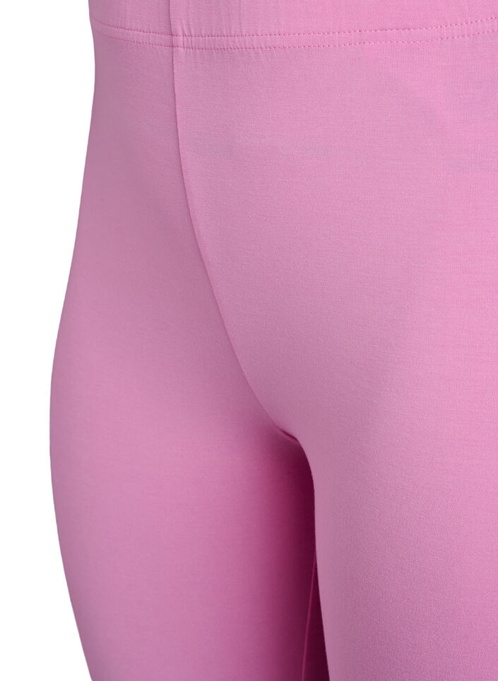 Basic 3/4 Leggings aus Viskose, Pink, Packshot image number 2