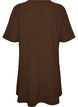 Kurzes A-Linien-Kleid mit Glitzerstreifen, Braun, Packshot image number 1