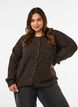 Cardigan mit Pailletten und Kn&ouml;pfen, Braun, Model image number 0