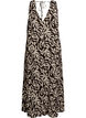 &Auml;rmelloses Maxikleid in A-Linie mit V-Ausschnitt, Braun, Packshot image number 1