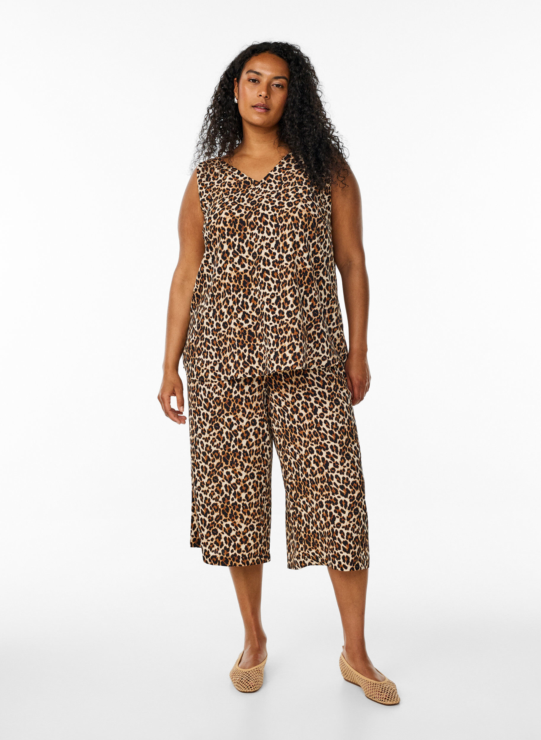 ZizziCulotte-Hose mit Print, Gr&uuml;n, Model image number 0