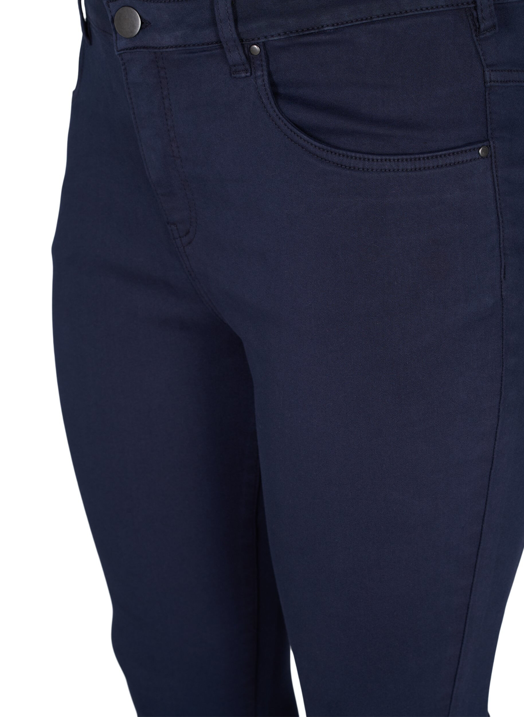 Zizzi Super Slim Amy Jeans mit hoher Taille, Night Sky, Packshot image number 2