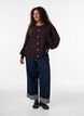 Cardigan mit Kn&ouml;pfen in Herzform, Braun, Model image number 1