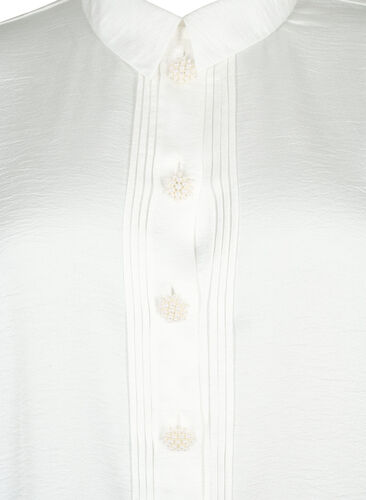 Langes Hemd mit Perlenknöpfen, Bright White, Packshot image number 2