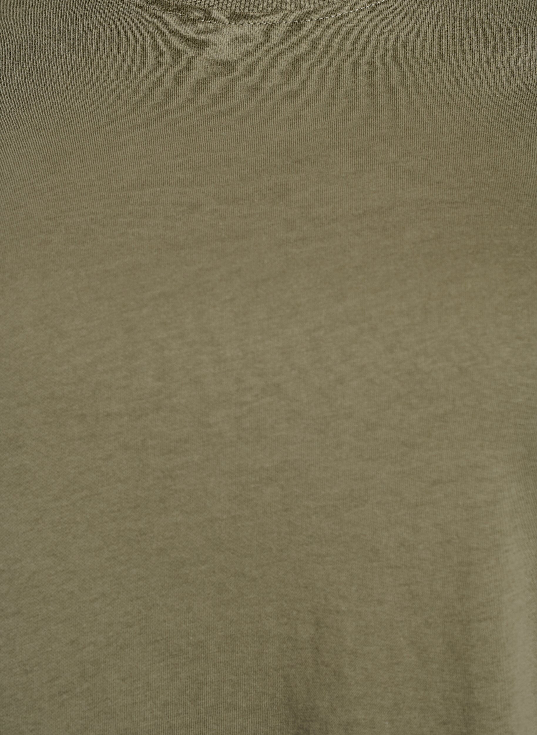 Zizzi Basic-T-Shirt aus Baumwolle mit Rundhalsausschnitt, Gr&uuml;n, Packshot image number 2