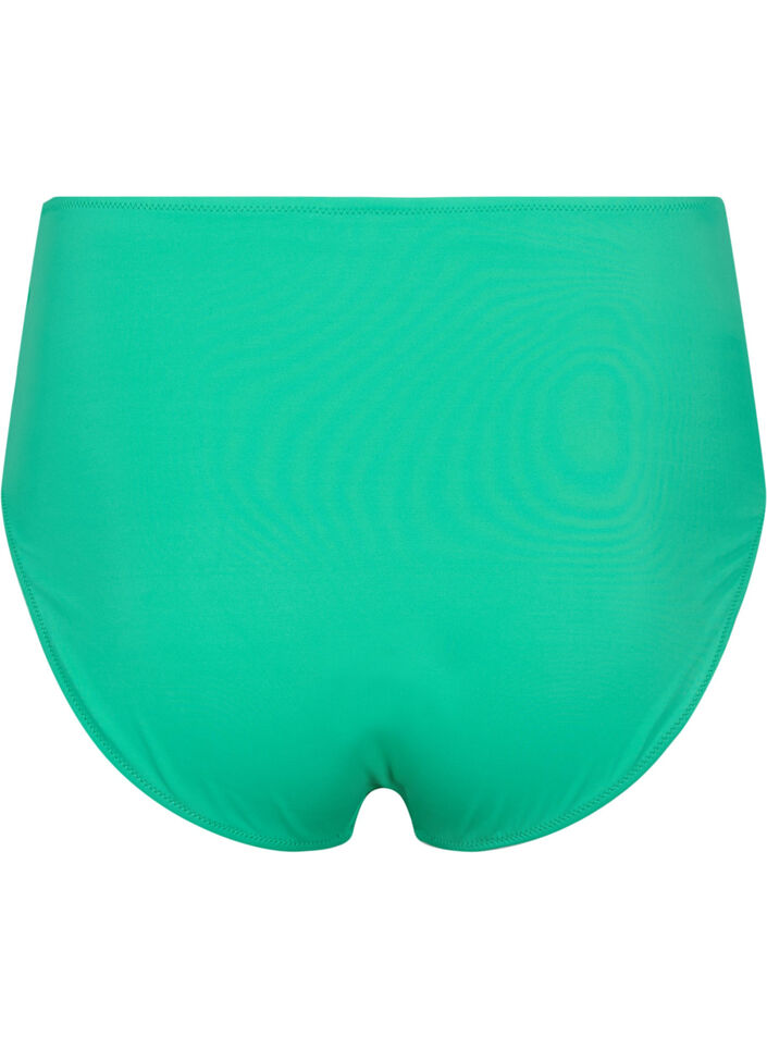 Bikini-Unterteile mit hoher Taille, Grün, Packshot image number 1