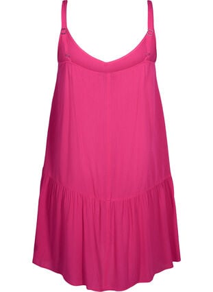 Sommerkleid aus Viskose mit Trägern, Raspberry Sorbet, Packshot image number 1