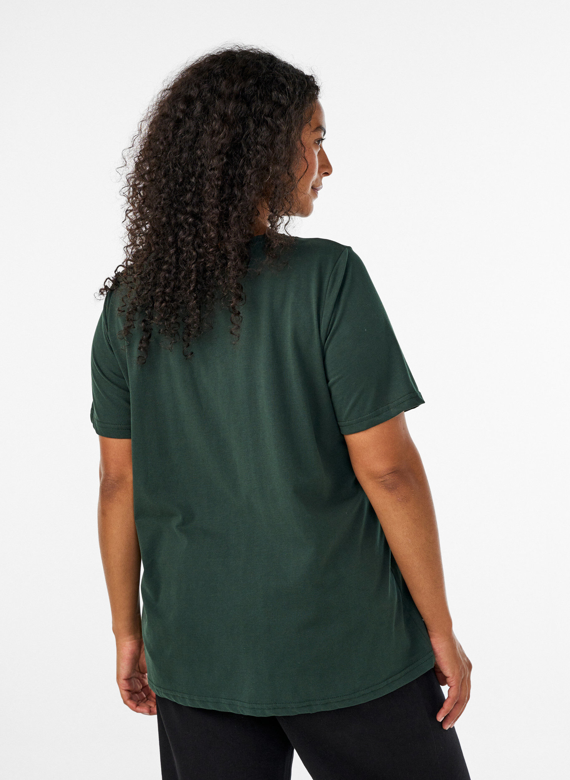 ZizziT-Shirt mit Print, Gr&uuml;n, Model image number 2