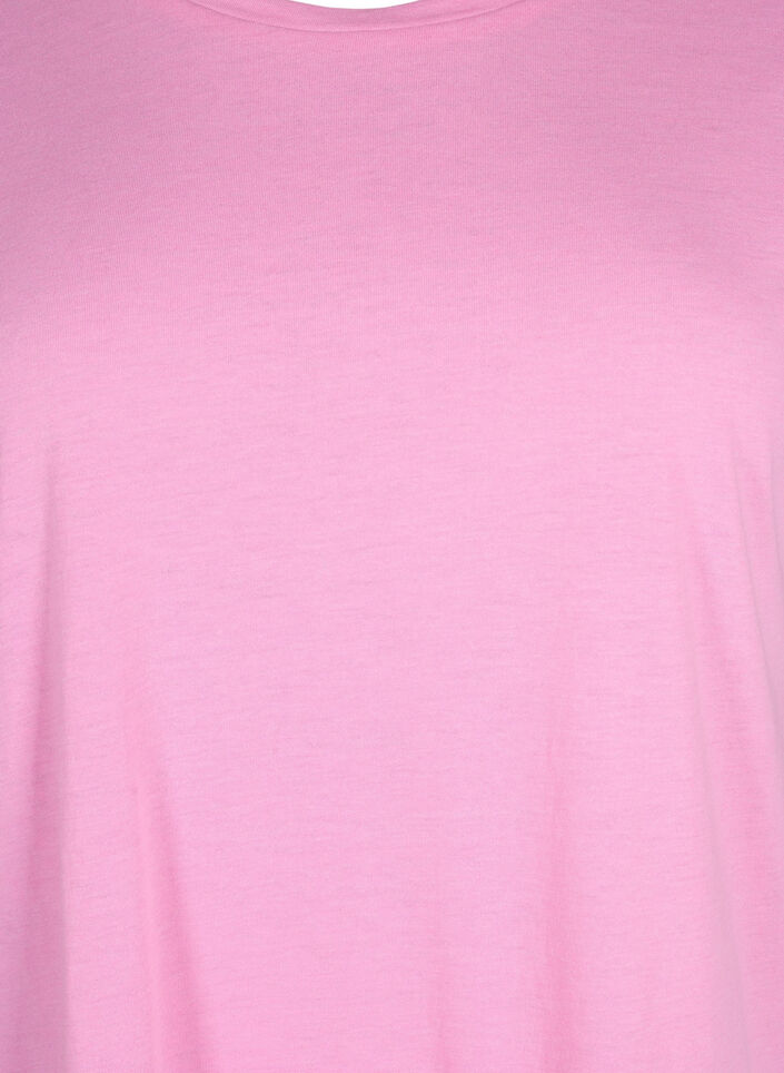 T-Shirt aus Baumwollmischung mit kurzen &Auml;rmeln, Pink, Packshot image number 2