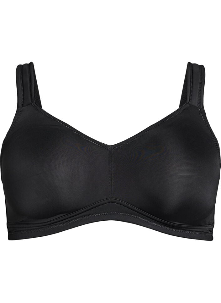 Bequemer BH mit gepolsterten Tr&auml;gern, Schwarz, Packshot