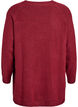 Lange Strickbluse mit Kugelkn&ouml;pfen, Dunkles Bordeaux, Packshot image number 1