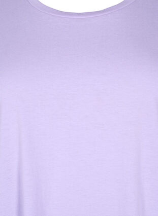 Kurzärmeliges T-Shirt aus einer Baumwollmischung, Lavender, Packshot image number 2