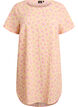 Kurzes Kleid mit gecrinkelter Textur und kurzen &Auml;rmeln, Gelb, Packshot image number 0