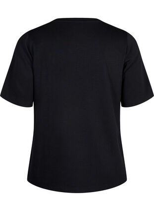 T-Shirt aus Modalgemisch, Black, Packshot image number 1