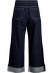 Jeans in weiter Passform mit breitem Umschlag und Kontrastn&auml;hten, Blau, Packshot image number 1