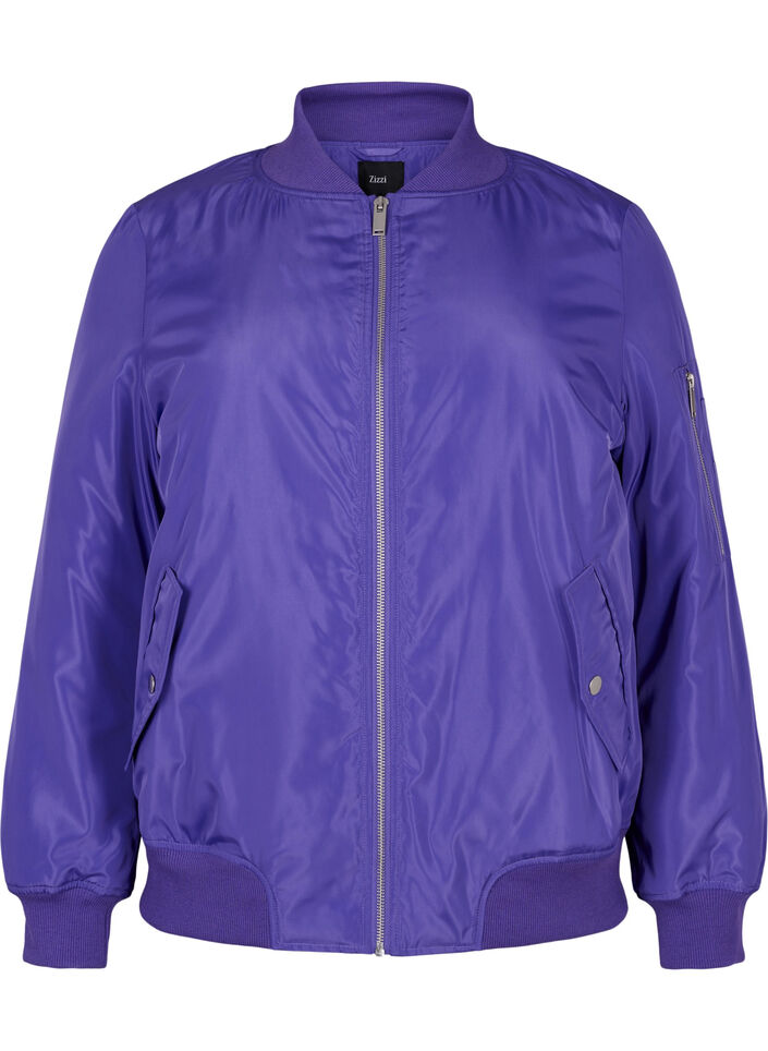 Bomberjacke mit Reißverschluss, Purple Opulence, Packshot image number 0
